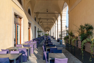 Obraz premium the streets of brascia italy