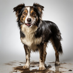 cute border collie dog