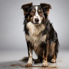 Fototapeta premium cute border collie dog