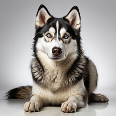 Fototapeta premium Cute Siberian Husky Dog