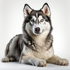 Fototapeta premium Cute Siberian Husky Dog