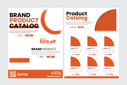 Product catalogue flyer design template