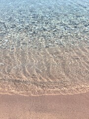 waves on the sand