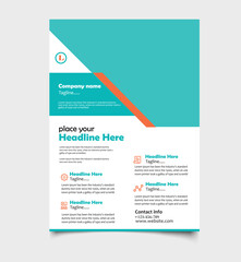 Creative marketing agency flyer template	