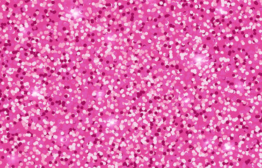 Pink glitter texture. Pink glitter background. Vector