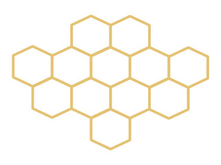 Honeycomb Pattern Cells Illustration
