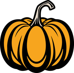 Halloween spooky pumpkin vector illustration