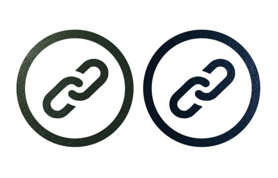 chain icon symbil with texture for luxury brochure invitation ad or web template paper