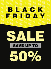 Black Friday big sale  flyer poster or social  media post design