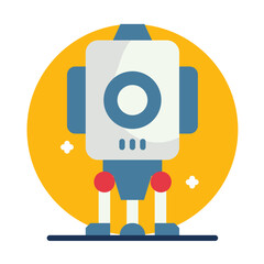 Fototapeta premium robot of space vector illustration icon