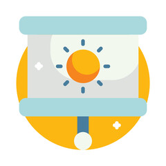 sun technology of space vector illustration icon