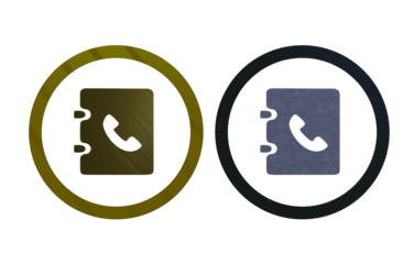 book phone icon symbol with texture