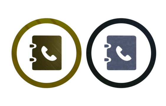 book phone icon symbol with texture