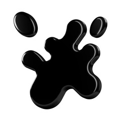 This is a beautifully designed 3D abstract icon with a beautiful metallic texture.