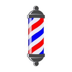 barber pole icon design vector template - obrazy, fototapety, plakaty