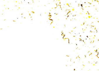 Luxury party confetti colorful birthday card invitation template background