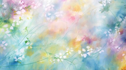 Obraz na płótnie Canvas PPT abstract background, Artistic and Creative, Watercolor and Brush Strokes texture, Dreamy and Whimsical, simple background and design. generative AI