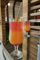 party drink with fruits