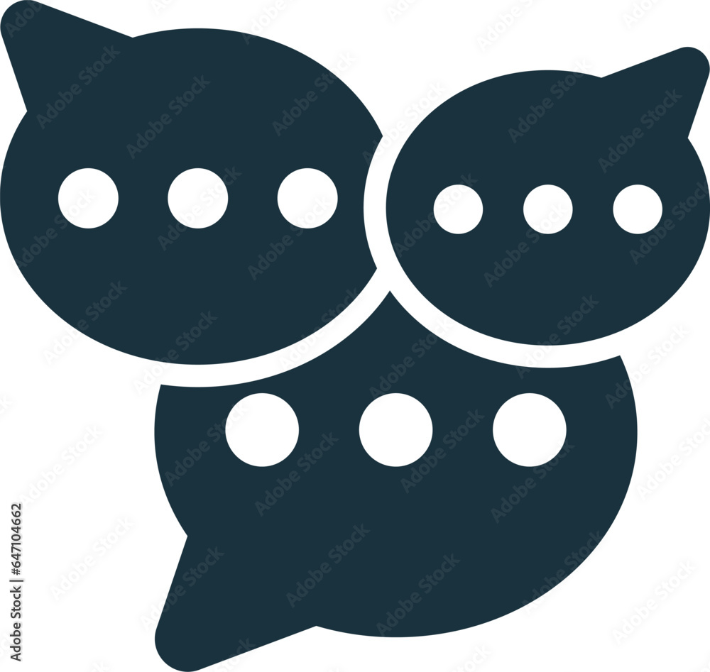 Poster discourse icon. monochrome simple sign from speech collection. discourse icon for logo, templates, w