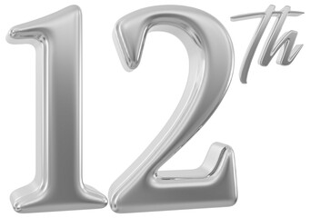 12 th anniversary - silver number anniversary © Chetra168