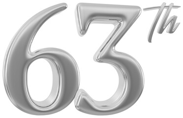 63 rd anniversary - silver number anniversary