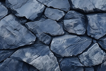Textured Stone Surface in Monochrome Blue

