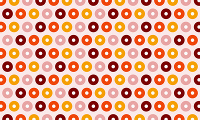 Dot seamless pattern banner with colorful