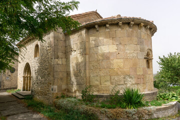 Romanesque hermitage of San Juan. Cárcamo, Álava, Spain.