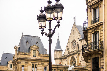Fototapeta na wymiar 17th century buildings in Paris, France