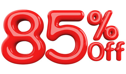 Discount 85 Percent Off - 3d Number Red Sale