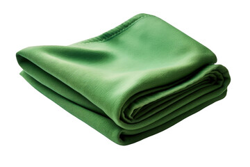 Neatly Folded Green Microfiber Cloth