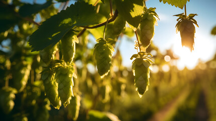 Immerse yourself in the picturesque hop fields with their towering vines and aromatic cones. Photography captures the ripe hop cones, the harvest-ready vines and the excitement of the brewers.
