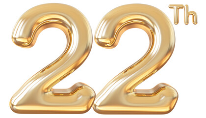 23 rd anniversary - gold number anniversary