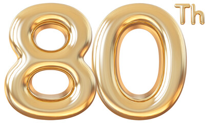 81 st anniversary - gold number anniversary © Chetra168