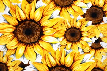 Sunflowers flowers background