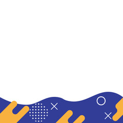 Flat Abstract Footer