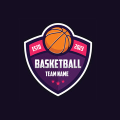 Basketball logo template