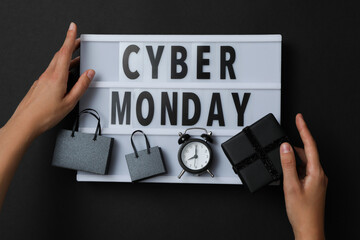 The concept of black friday, sale, discounts.