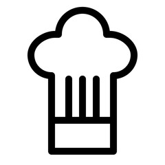 chef hat line icon