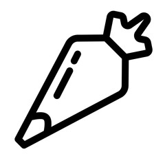 pastry bag line icon