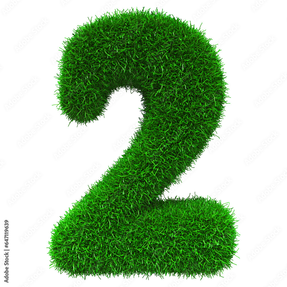 Poster grass number 2 - 3d rendering