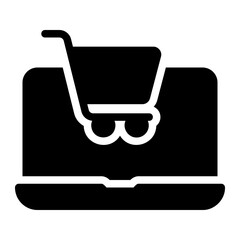 online shop glyph icon