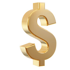 Dollar Gold 3d Render