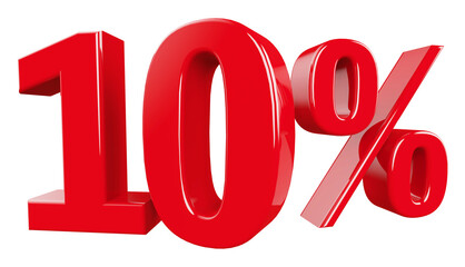 10 Percent off - 3d Number Discount