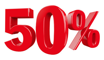 50 Percent off - 3d Number Discount