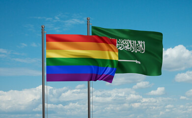 LGBT movement flag also Gay Pride flags