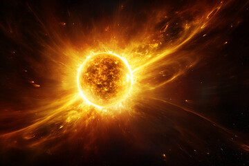 Obraz premium Solar storm.