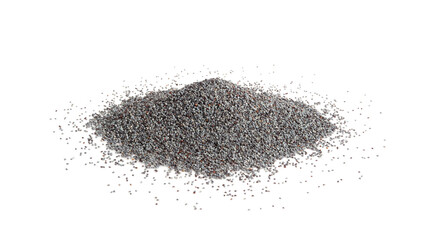 Poppy Seed, Blue Poppyseed Pile, Small Culinary Grains, Tiny Seeds, Oilseed Sprinkles