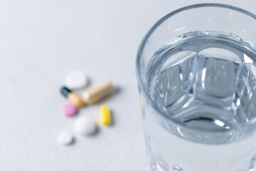 Taking medications in tablets