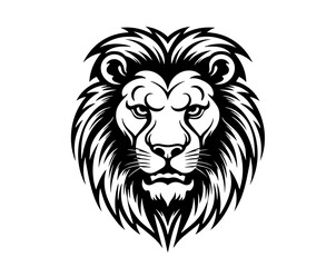 Lion face tattoo vector graphic clipart design
